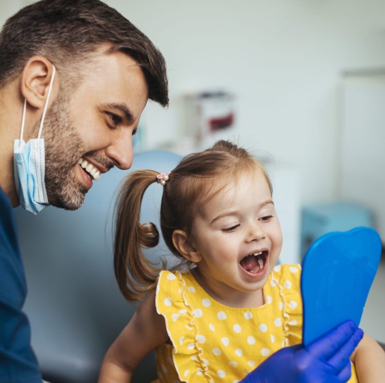 Treatment of caries in milk teeth